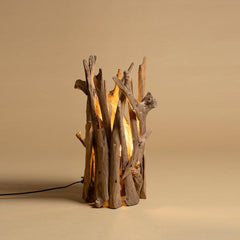 Nottingham Forest Teak Root Table Lamp