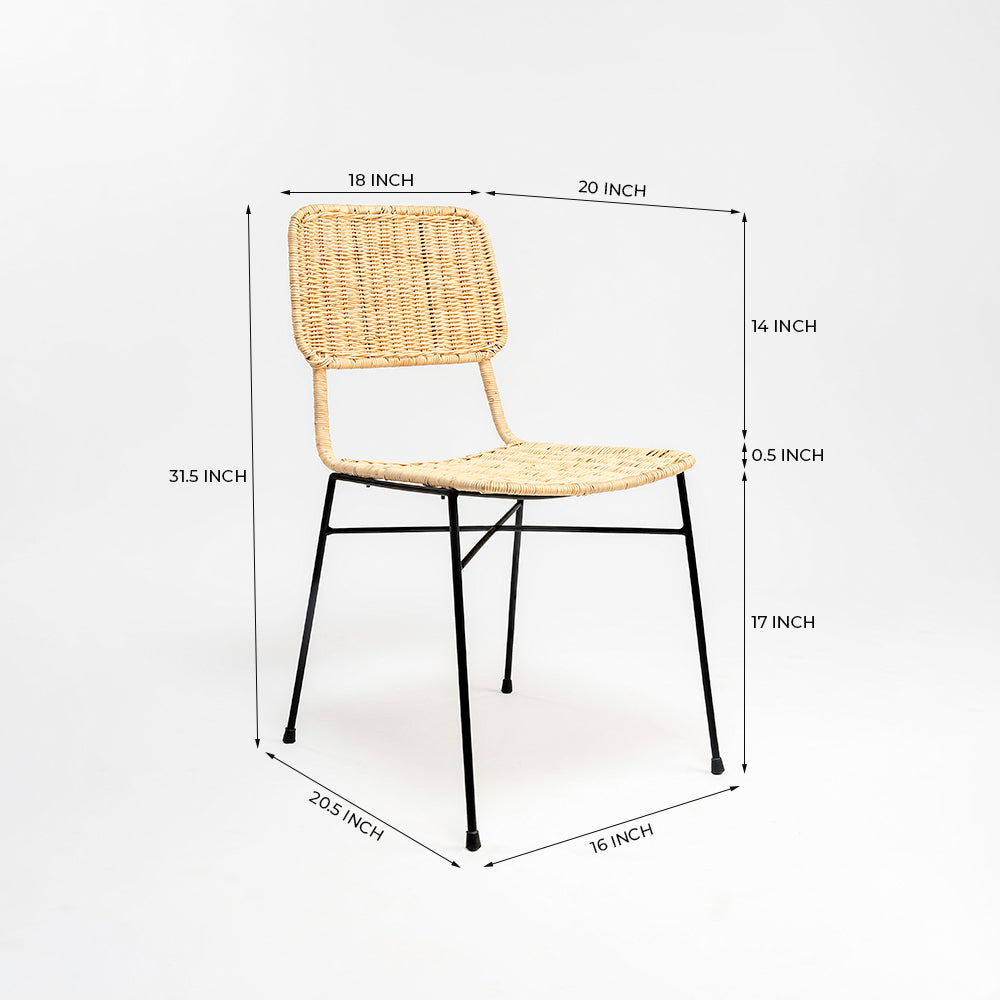 Dosly Woven Semi Outdoor Chair