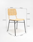 Dosly Rattan Pulut Iron Chair