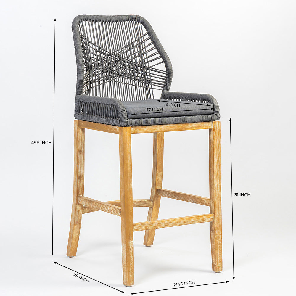 Serene Stream Bar Chair