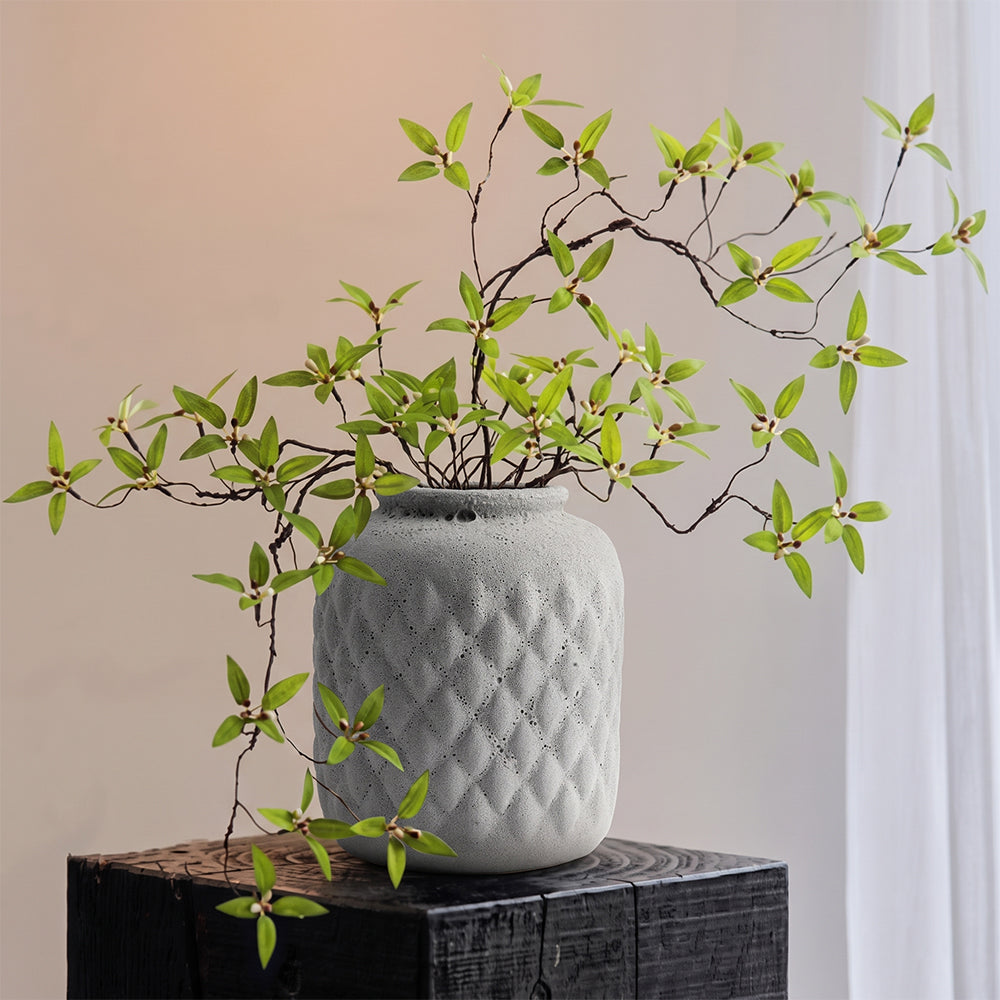 Oak Opulence Ceramic Vase