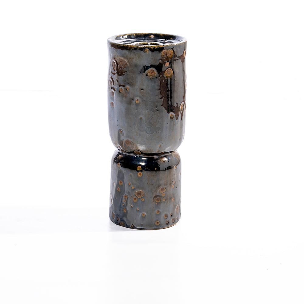 Sage Stone Ceramic Candle Holder - Living Shapes