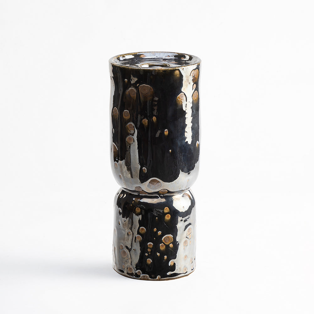 Sage Stone Ceramic Candle Holder - Large