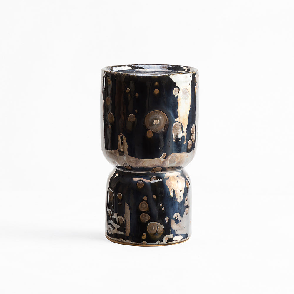 Sage Stone Ceramic Candle Holder - Medium