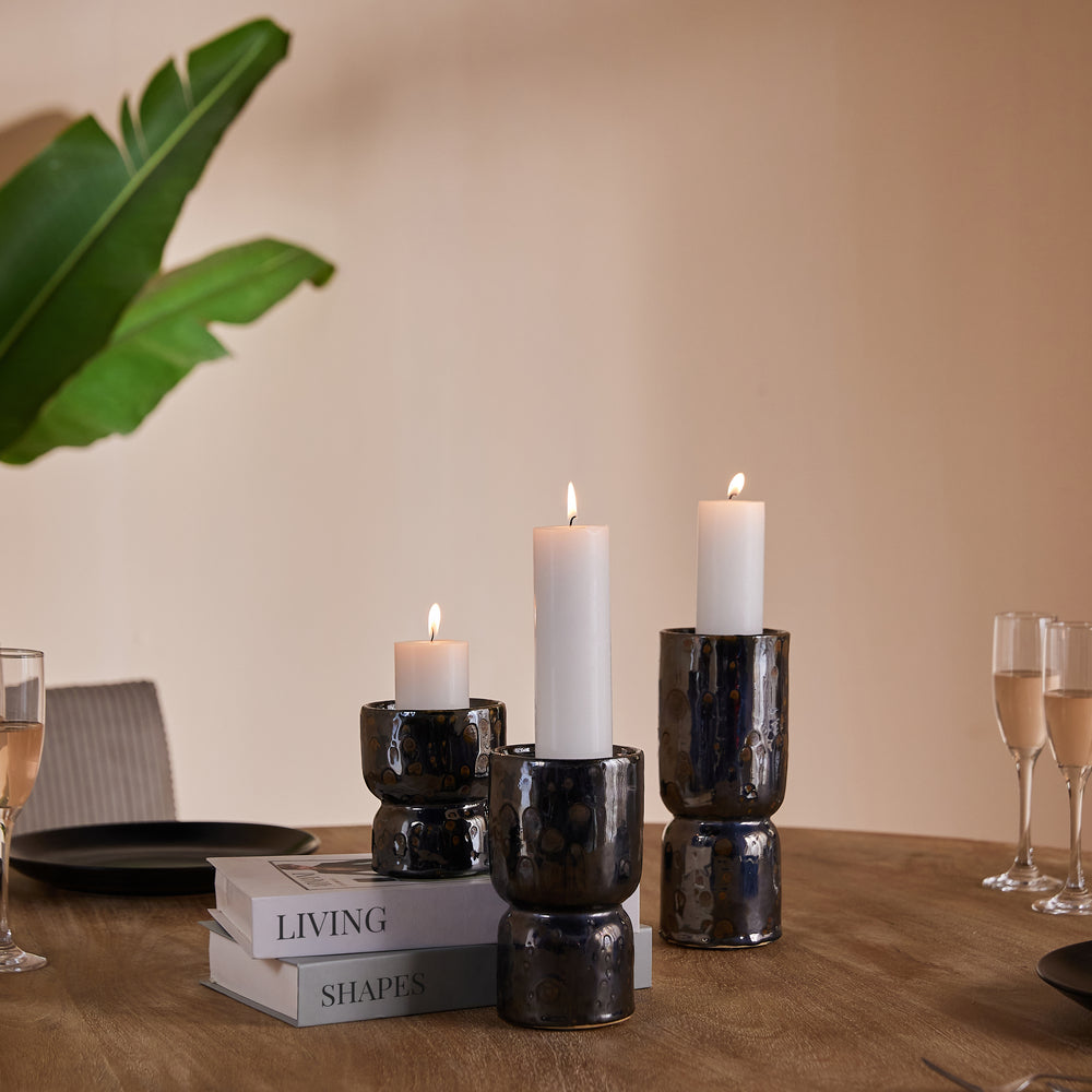 Sage Stone Ceramic Candle Holder - All