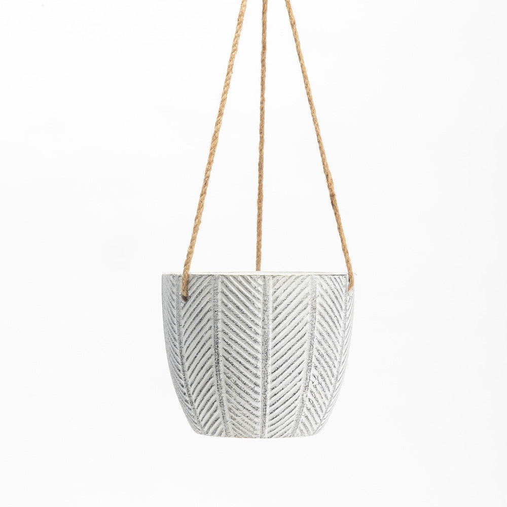 Yew Yard Ceramic Hanging Pot