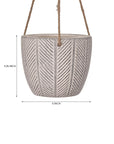 Yew Yard Ceramic Hanging Pot