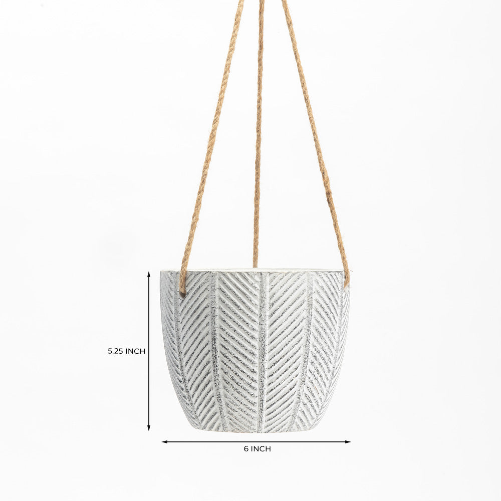 Yew Yard Ceramic Hanging Pot