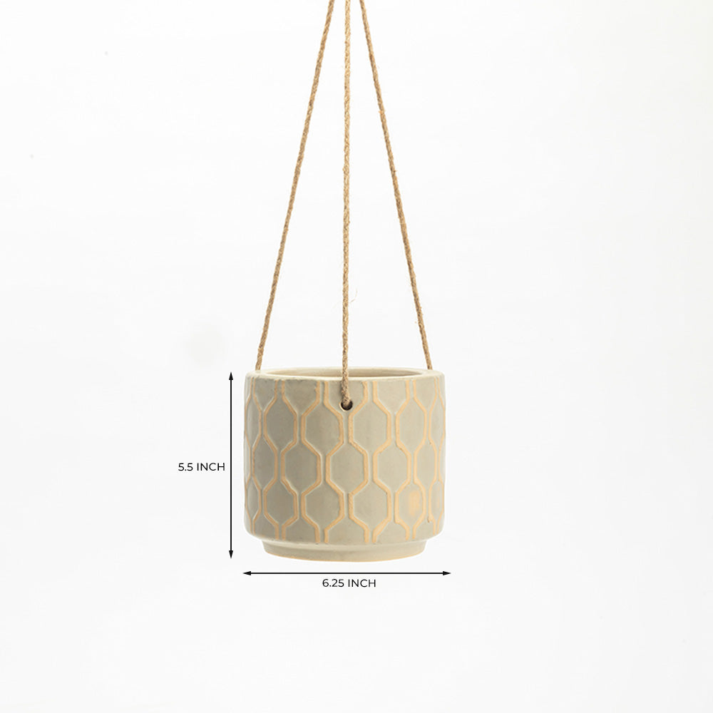 Avenue Allure Ceramic Hanging Pot
