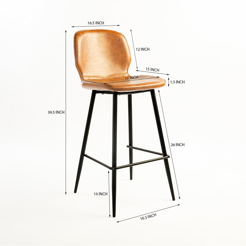 Lane Luxury Vegan Bar Chair