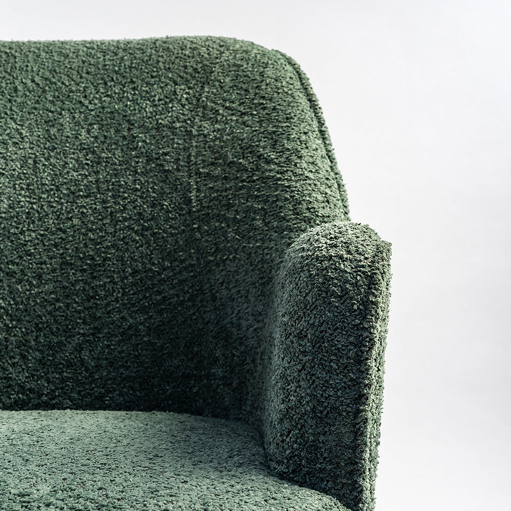 Ironveil Modern Armchair - Dark Green