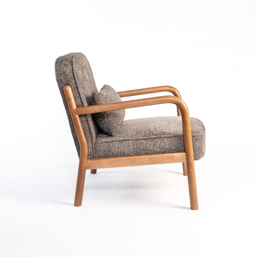 Dew Nostalgia Wooden Armchair - Grey