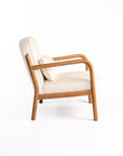 Dew Nostalgia Rubberwood Armchair- Cotton