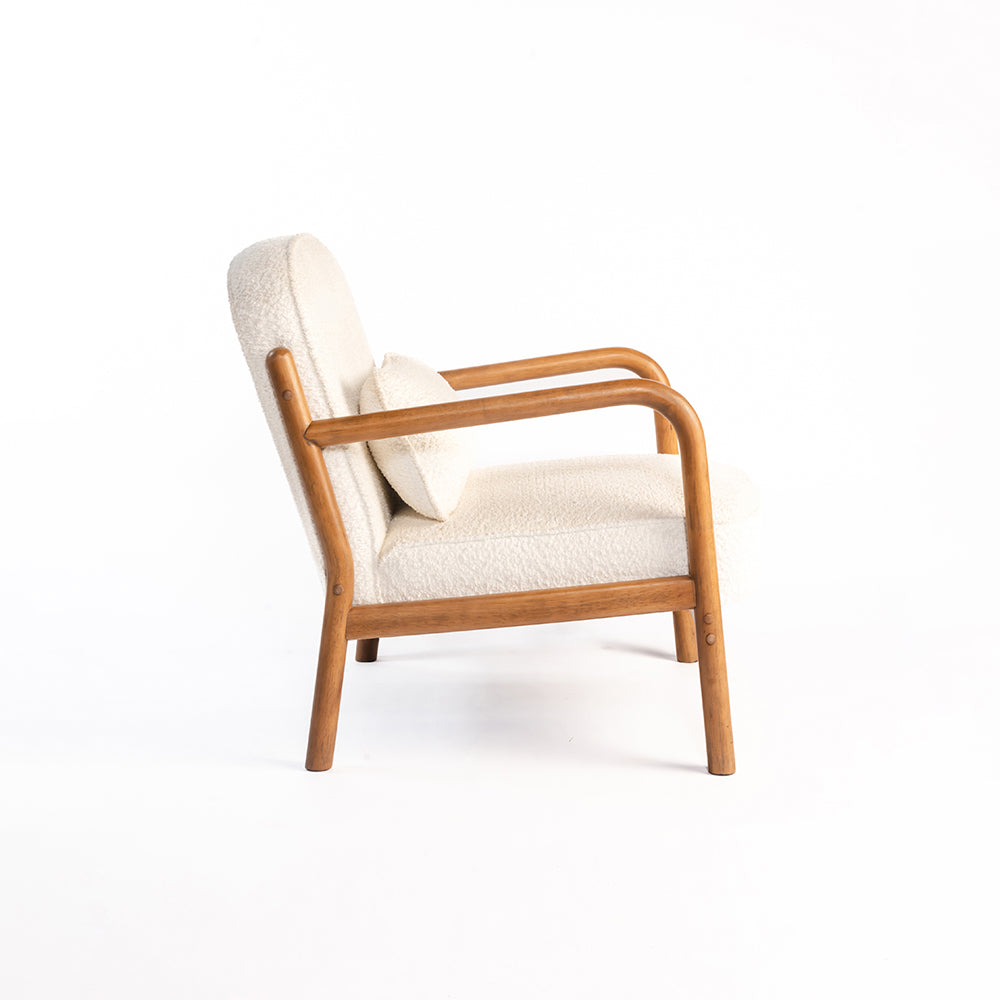 Dew Nostalgia Wooden Armchair - White