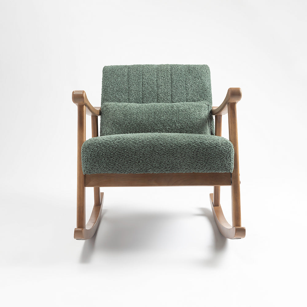 Margaret Wooden Rocking Chair - Dark Green