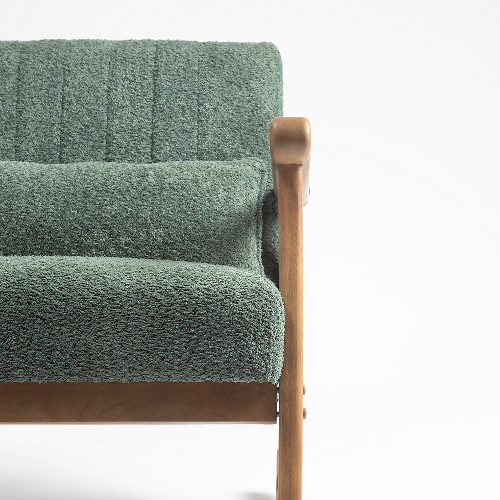 Margaret Wooden Rocking Chair - Dark Green