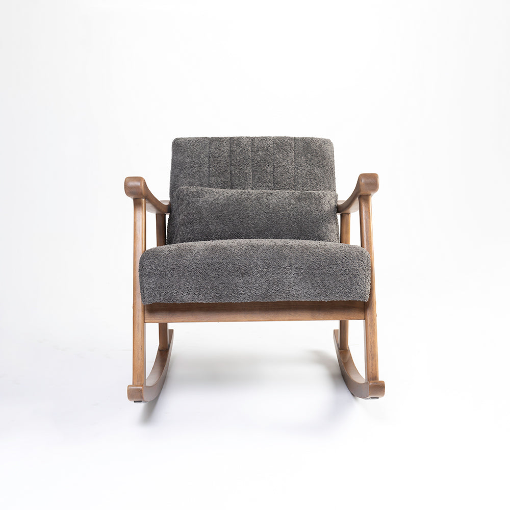 Margaret Wooden Rocking Chair - Grey