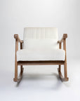 Margaret Wooden Rocking Chair - Cotton - White