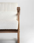 Margaret Wooden Rocking Chair - Cotton - White