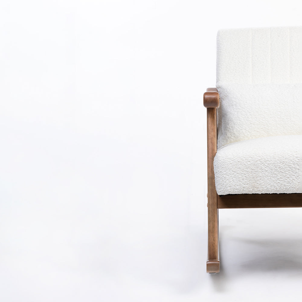 Margaret Wooden Rocking Chair - White