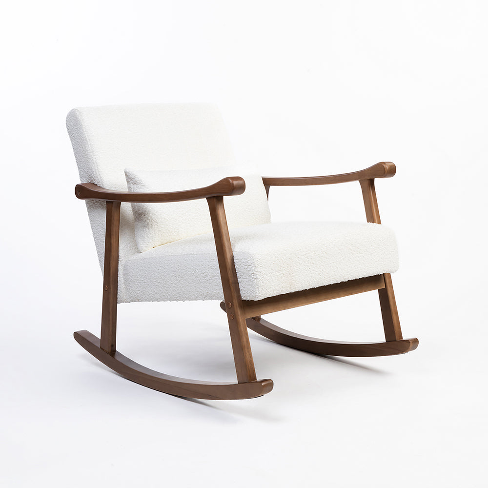 Margaret Wooden Rocking Chair - White