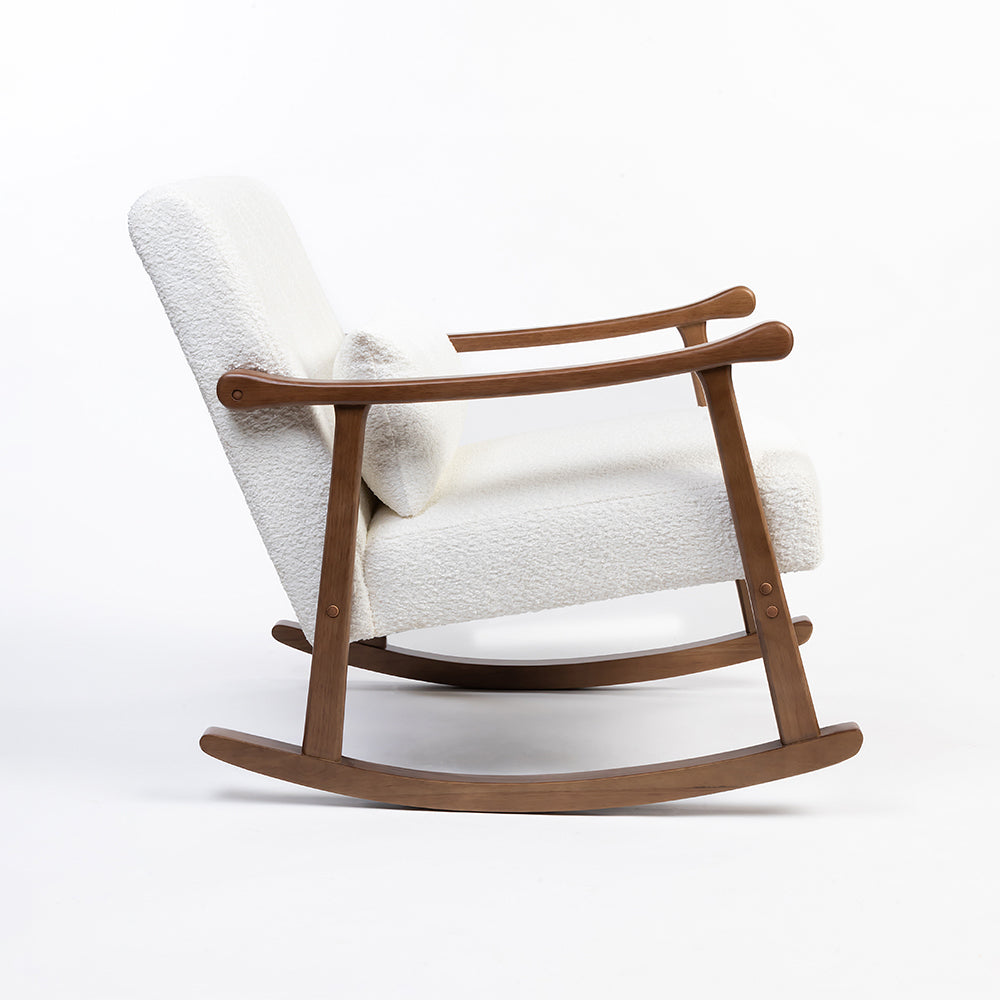 Margaret Wooden Rocking Chair - White