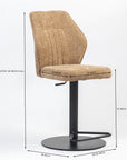 Idyll Bar Chair - Brown