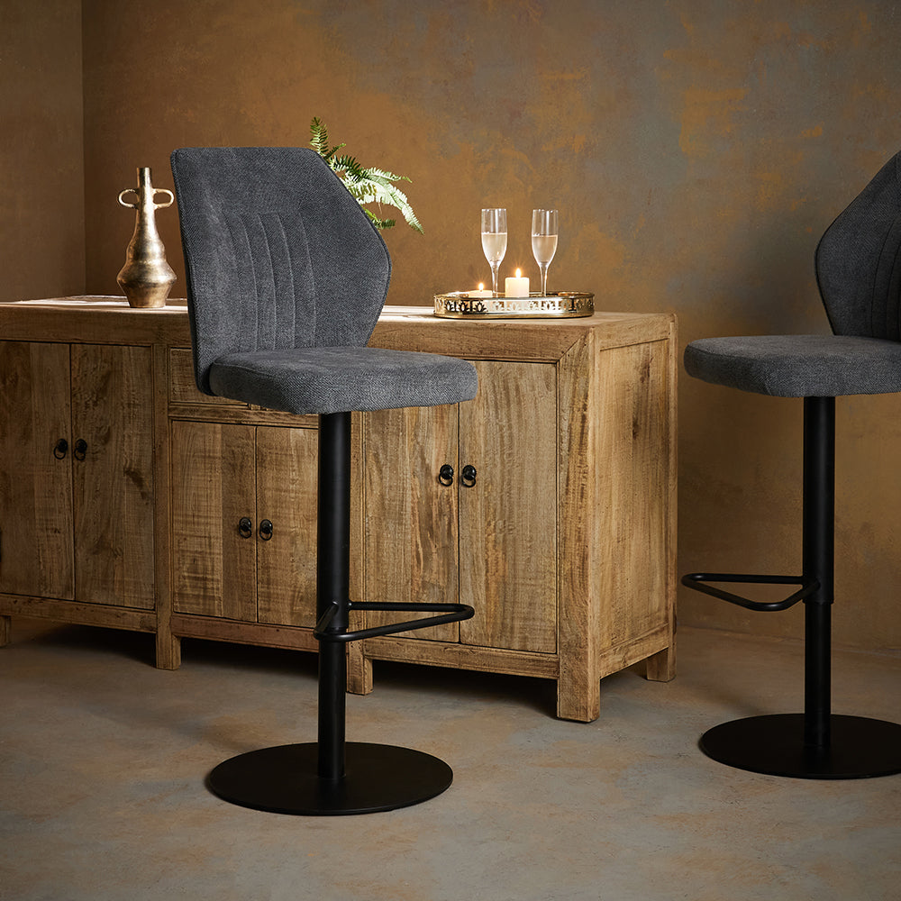Idyll Bar Chair - Denim Grey