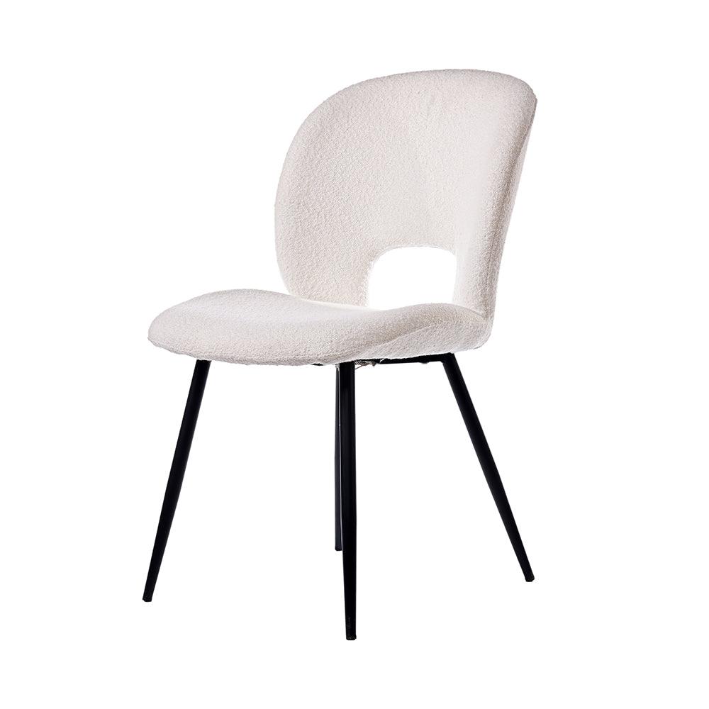 Ivoces Boucle Dining Chair - White