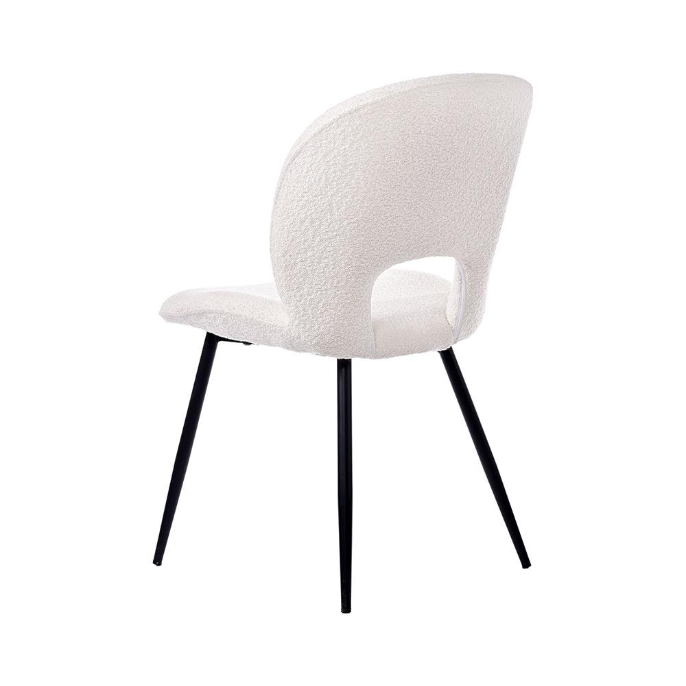 Ivoces Boucle Dining Chair - White