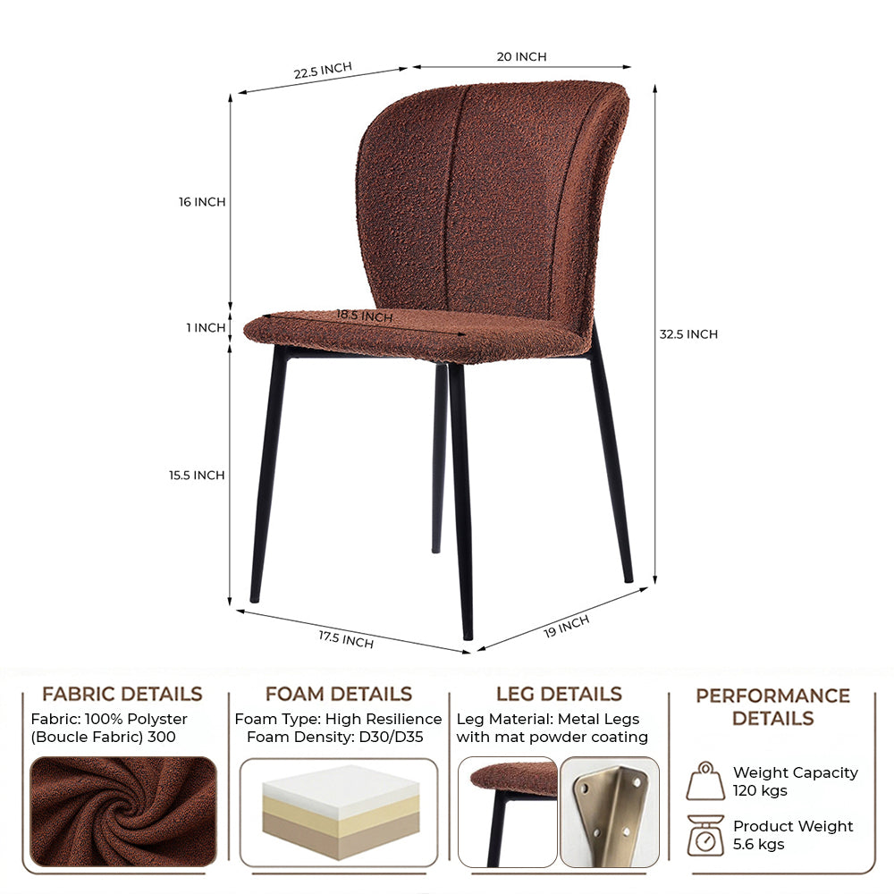 Nimbus Niche Dining Chair - Maroon
