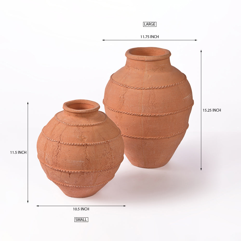 Yarrow Terracotta Vase