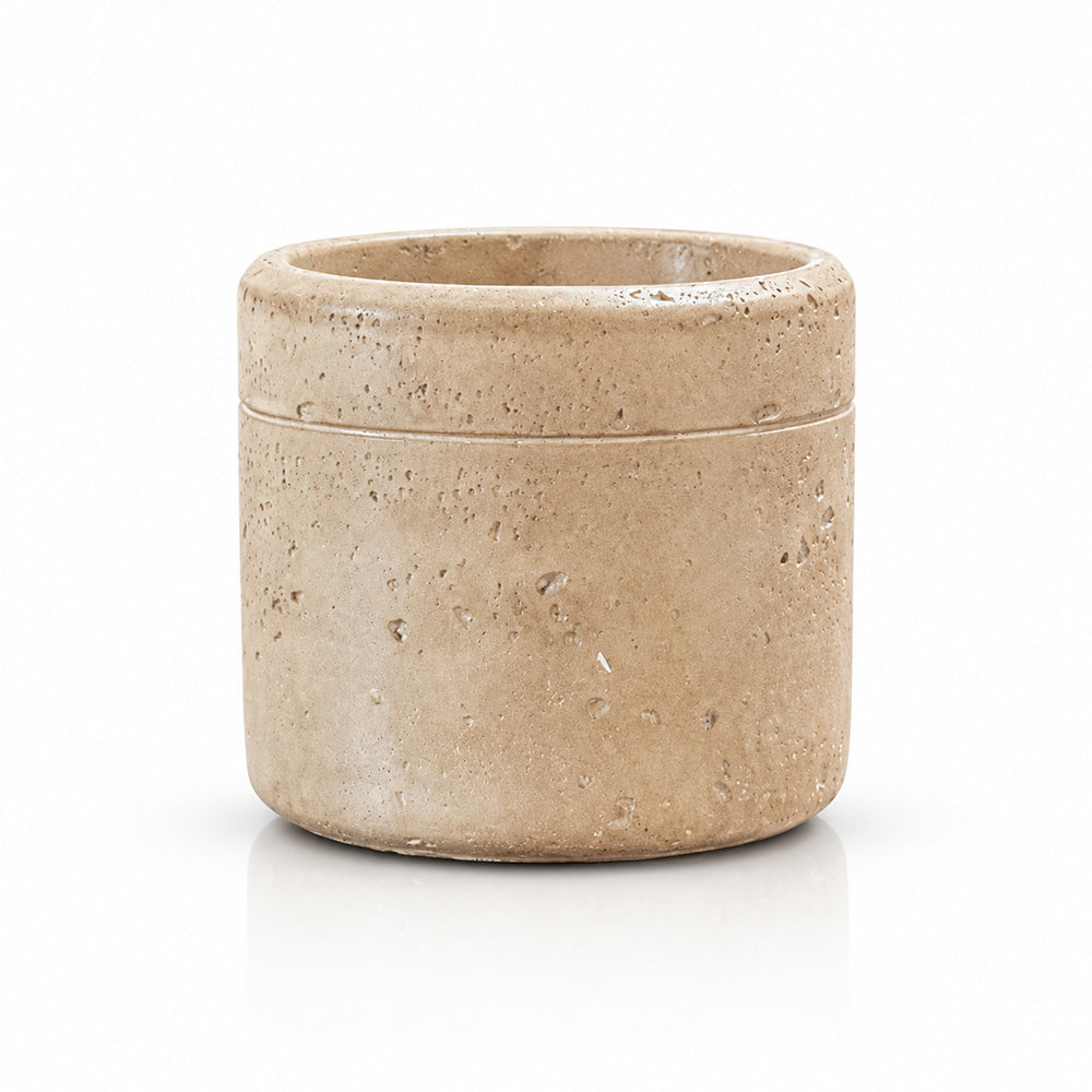 Sharona Beige Cement Small Planter Pot