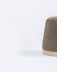 Bennie Joy Boucle Plywood Pouf - Green