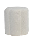 Crown Luxury Wooden Pouf - Cotton