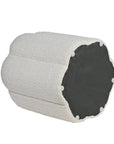 Crown Luxury Wooden Pouf - Cotton