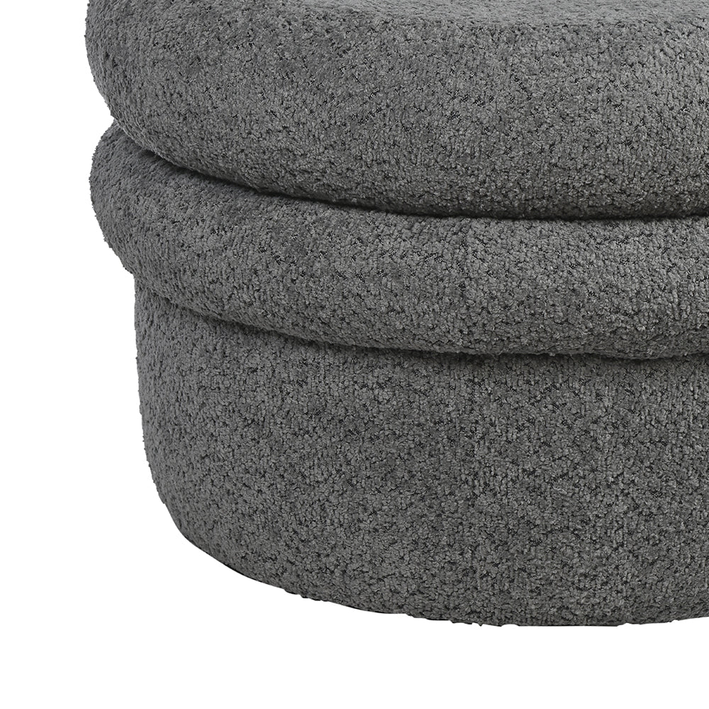 Mist Plywood Pouf- Cotton