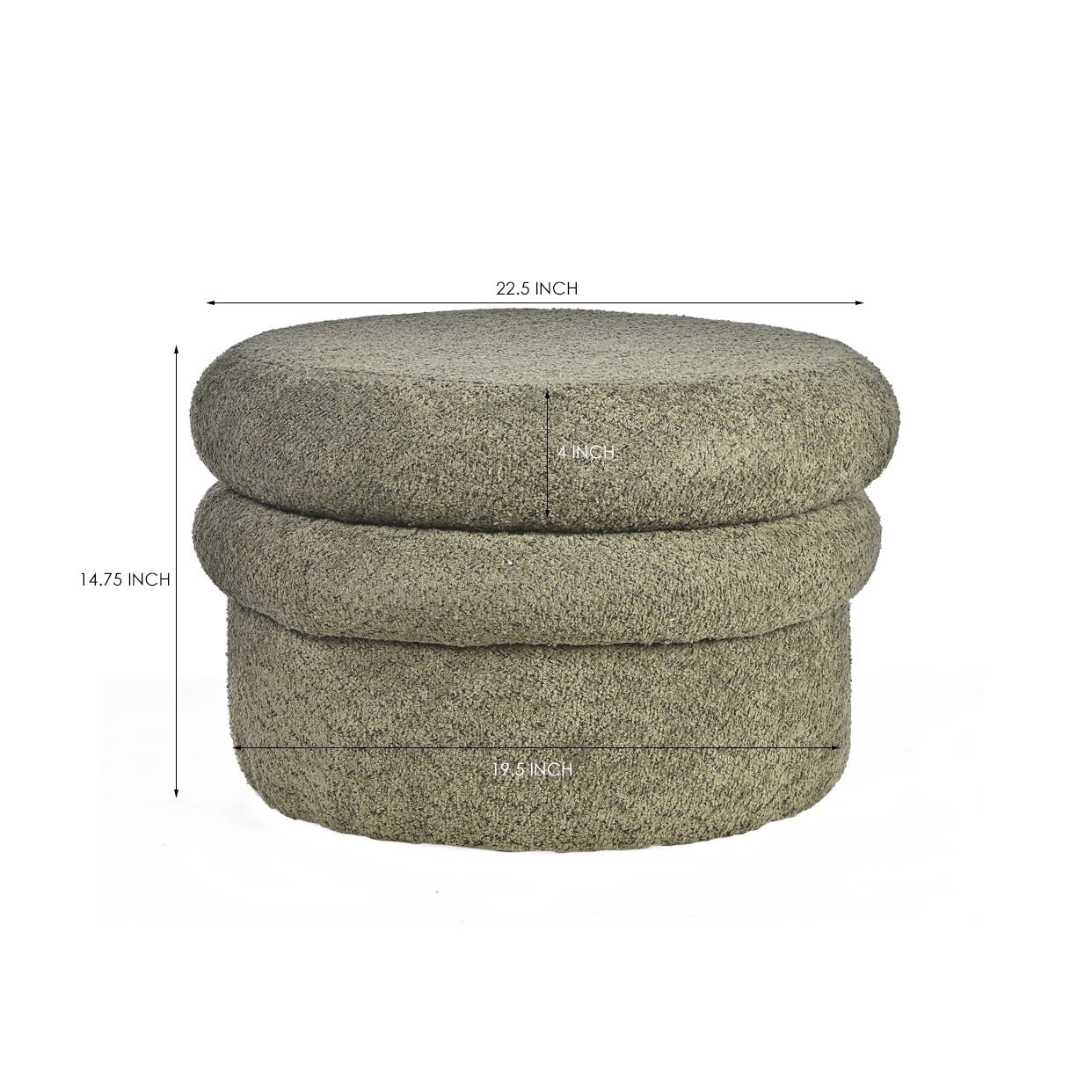 Meadow Mist Marvel Pouf