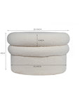 Mist Plywood Pouf- Cotton