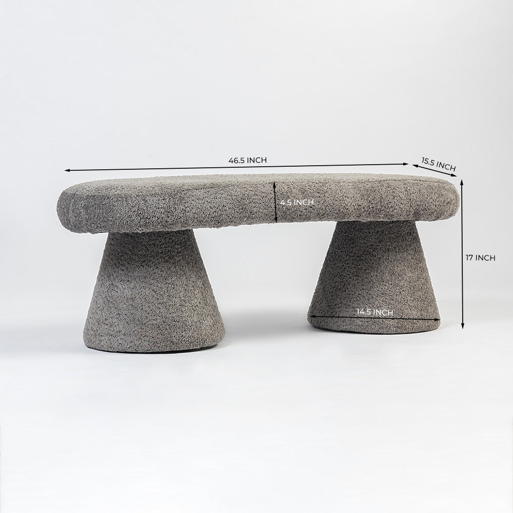 Oasis Orbit Opulence Bench - Grey