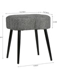 Olive Prestige Iron Stool - Cotton