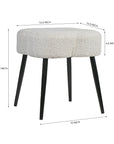 Olive Prestige Iron Stool - Cotton