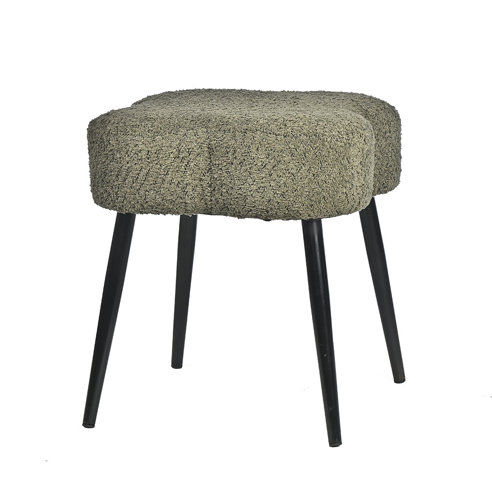 Olive Prestige Iron Stool - Cotton