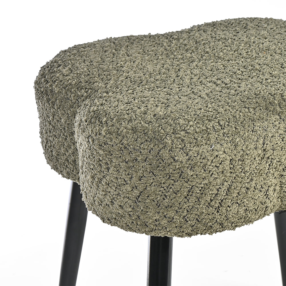 Olive Prestige Iron Stool - Cotton