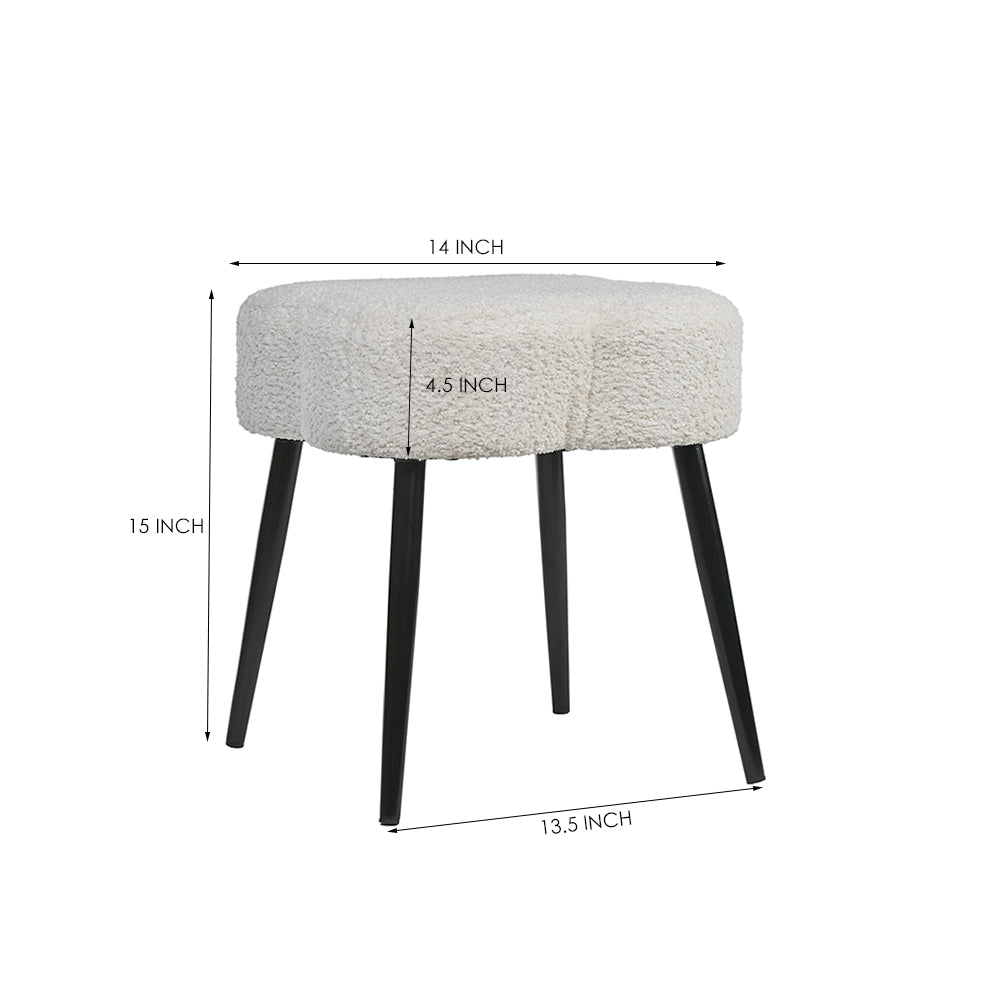 Olive Prestige Iron Stool - Cotton