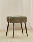 Olive Prestige Iron Stool - Cotton