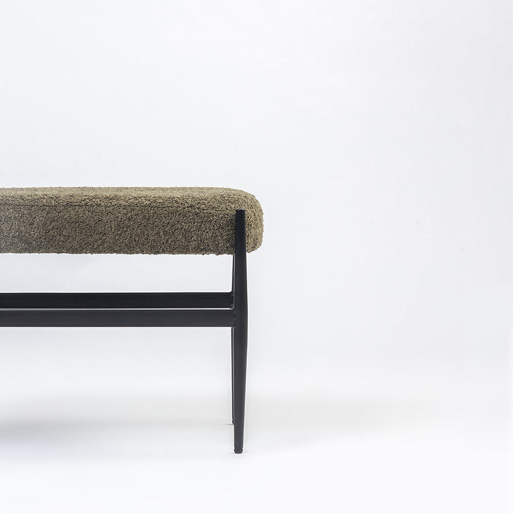 Quaint Iron Bench - Green