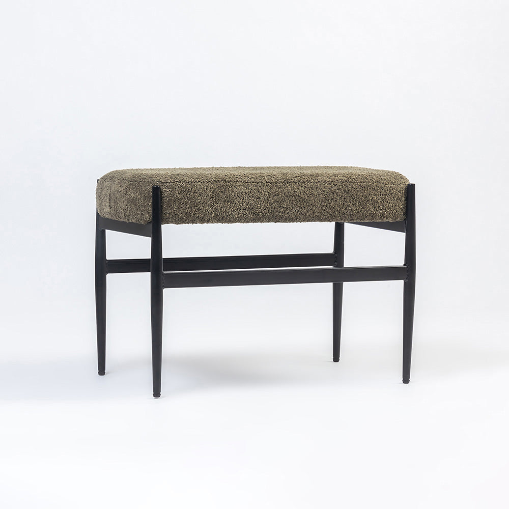 Quaint Iron Bench - Green