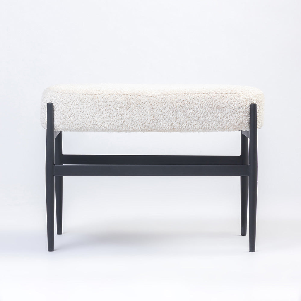 Quaint Iron Bench - White