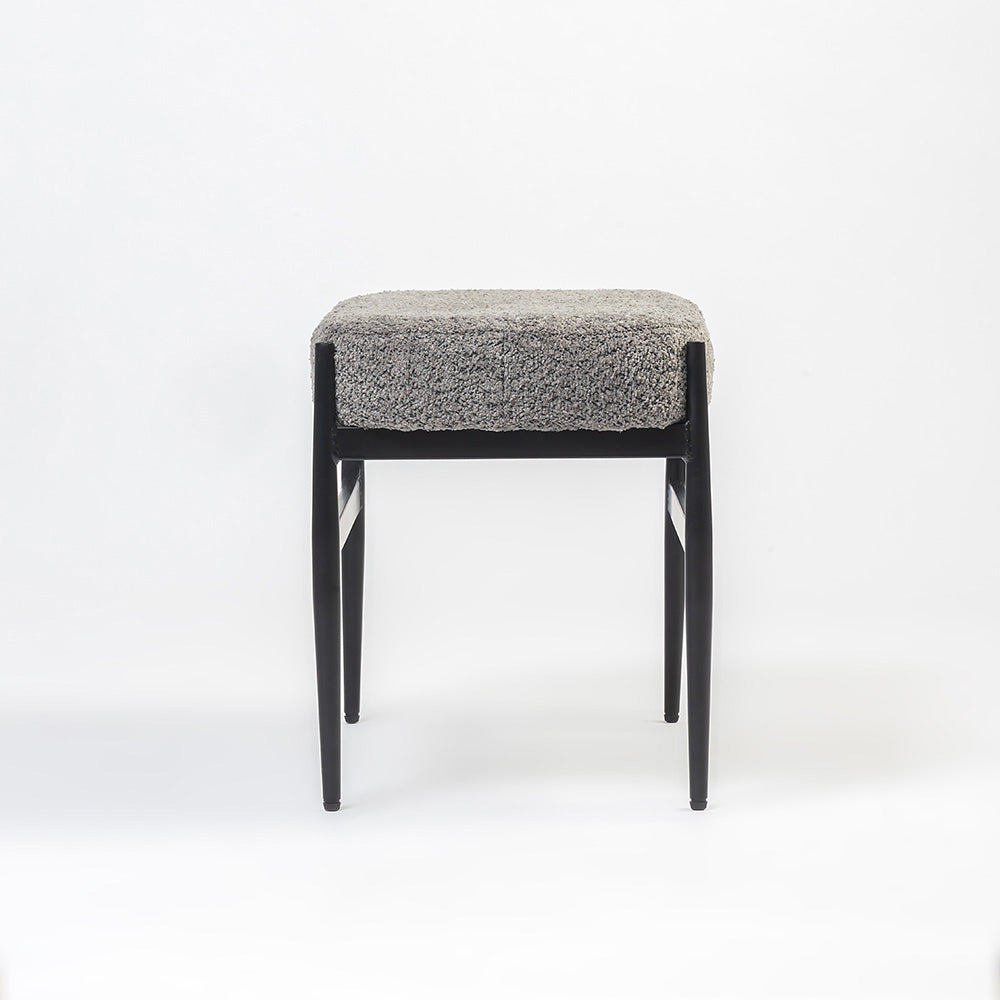 Quaint Iron Bench - Grey